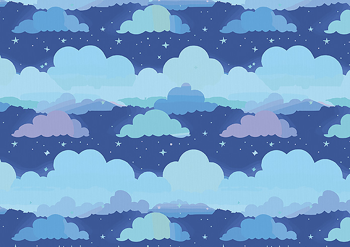 Cloudy Cosmos, Calm Blues - Roman Blind - Image 7